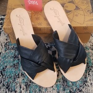 Free People FP Rio Vista Slide Sandal 41 10 Black